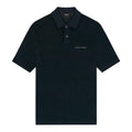 Navy - Front - Lyle & Scott Mens Towelling Polo Shirt