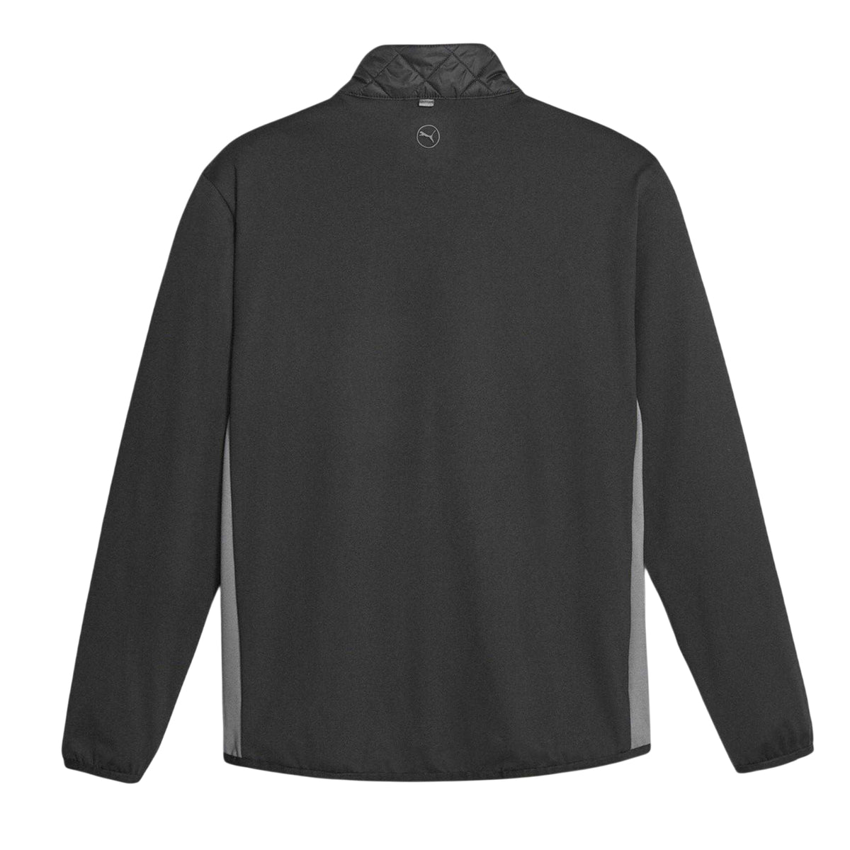 Black - Back - Puma Mens Frost Quilted Golf Jacket