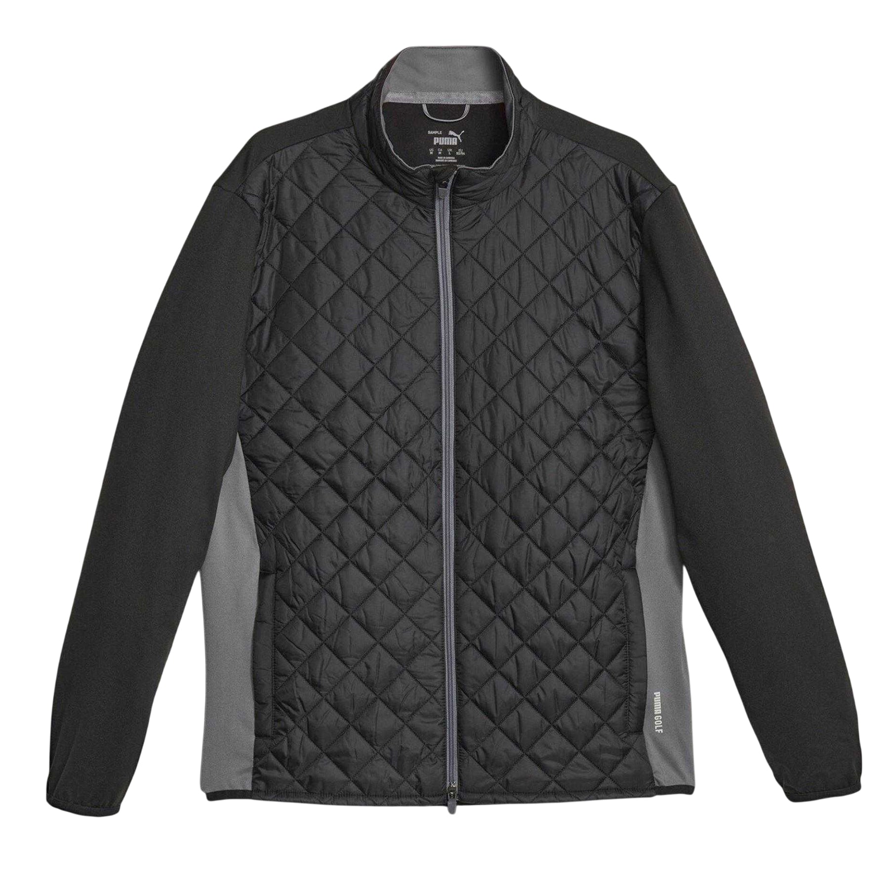 Black - Front - Puma Mens Frost Quilted Golf Jacket