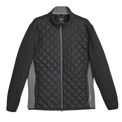 Black - Front - Puma Mens Frost Quilted Golf Jacket