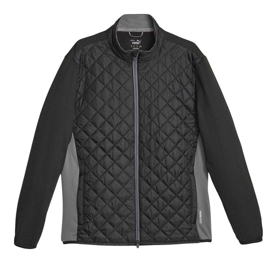 Black - Front - Puma Mens Frost Quilted Golf Jacket