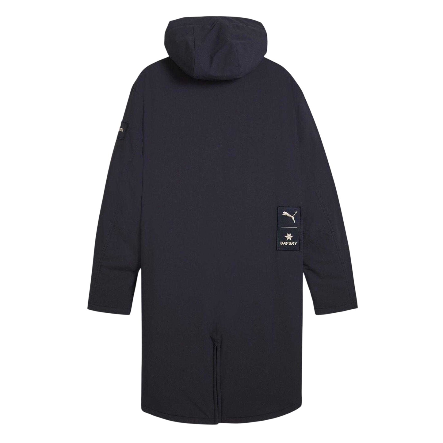 New French Navy - Back - Puma Mens Saysky Team Longline Hooded Jacket