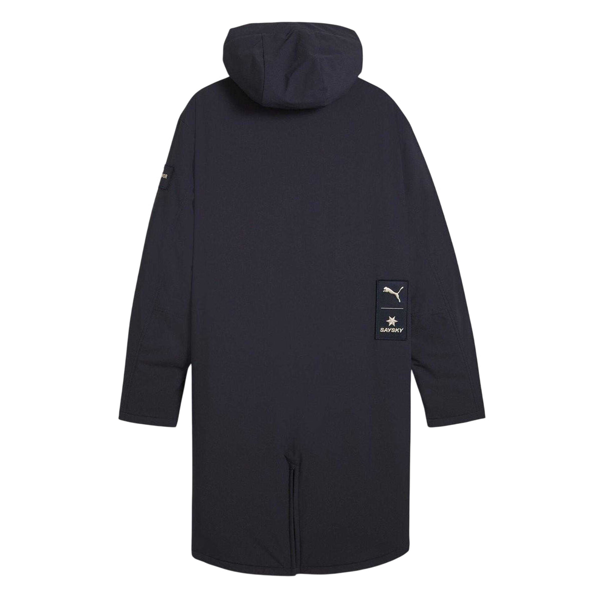 New French Navy - Back - Puma Mens Saysky Team Longline Hooded Jacket