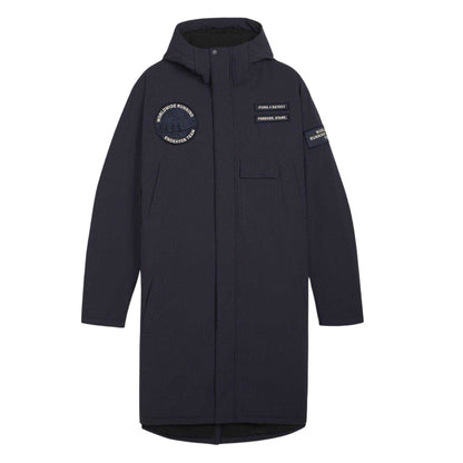 New French Navy - Front - Puma Mens Saysky Team Longline Hooded Jacket