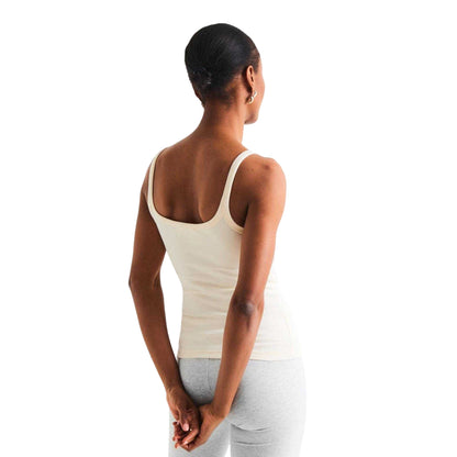 White - Back - 4th And Reckless Womens-Ladies Scoop Neck Tank Top