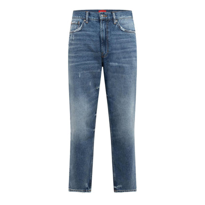 Medium Blue - Front - Hugo Mens 838 Distressed Jeans