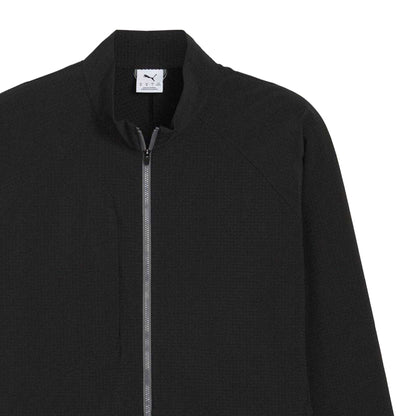 Black - Side - Puma Mens Cypress Performance Golf Soft Shell Jacket