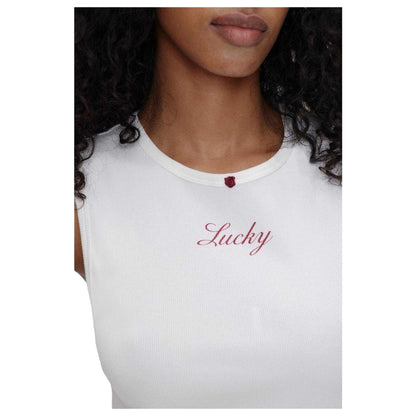 White - Back - Frankies Bikinis Womens-Ladies X Bella Hadid Reno Tank Top