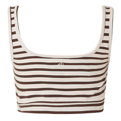 Multiple Choice - Back - 4th & Reckless Womens-Ladies Horizontal Stripe Snug Fit Top