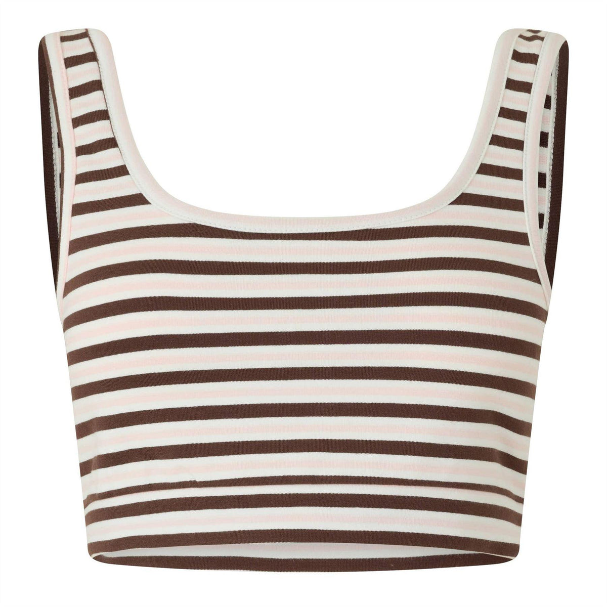 Multiple Choice - Front - 4th & Reckless Womens-Ladies Horizontal Stripe Snug Fit Top
