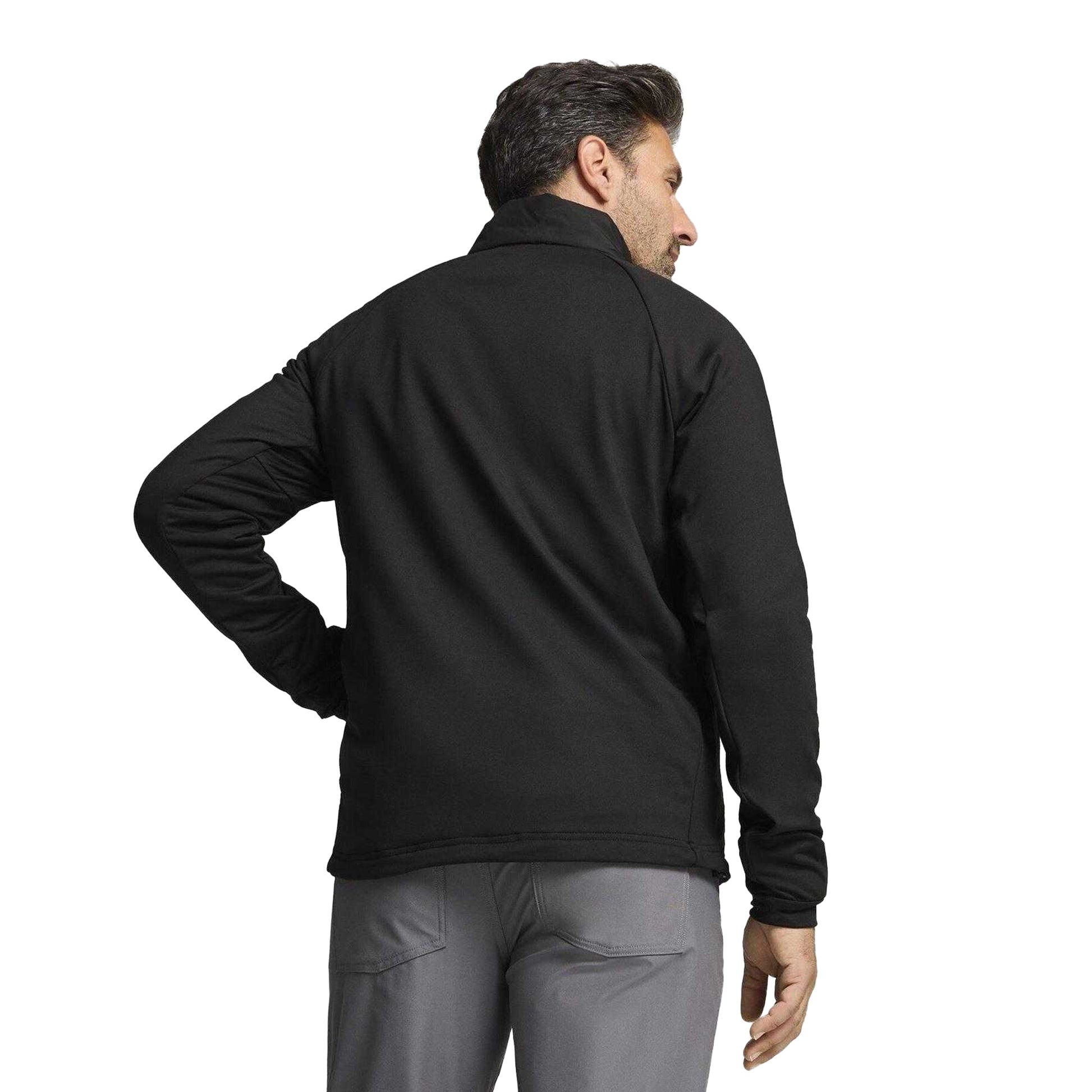 Black - Pack Shot - Puma Mens Hielands Lightweight Golf Jacket