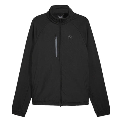 Black - Front - Puma Mens Hielands Lightweight Golf Jacket