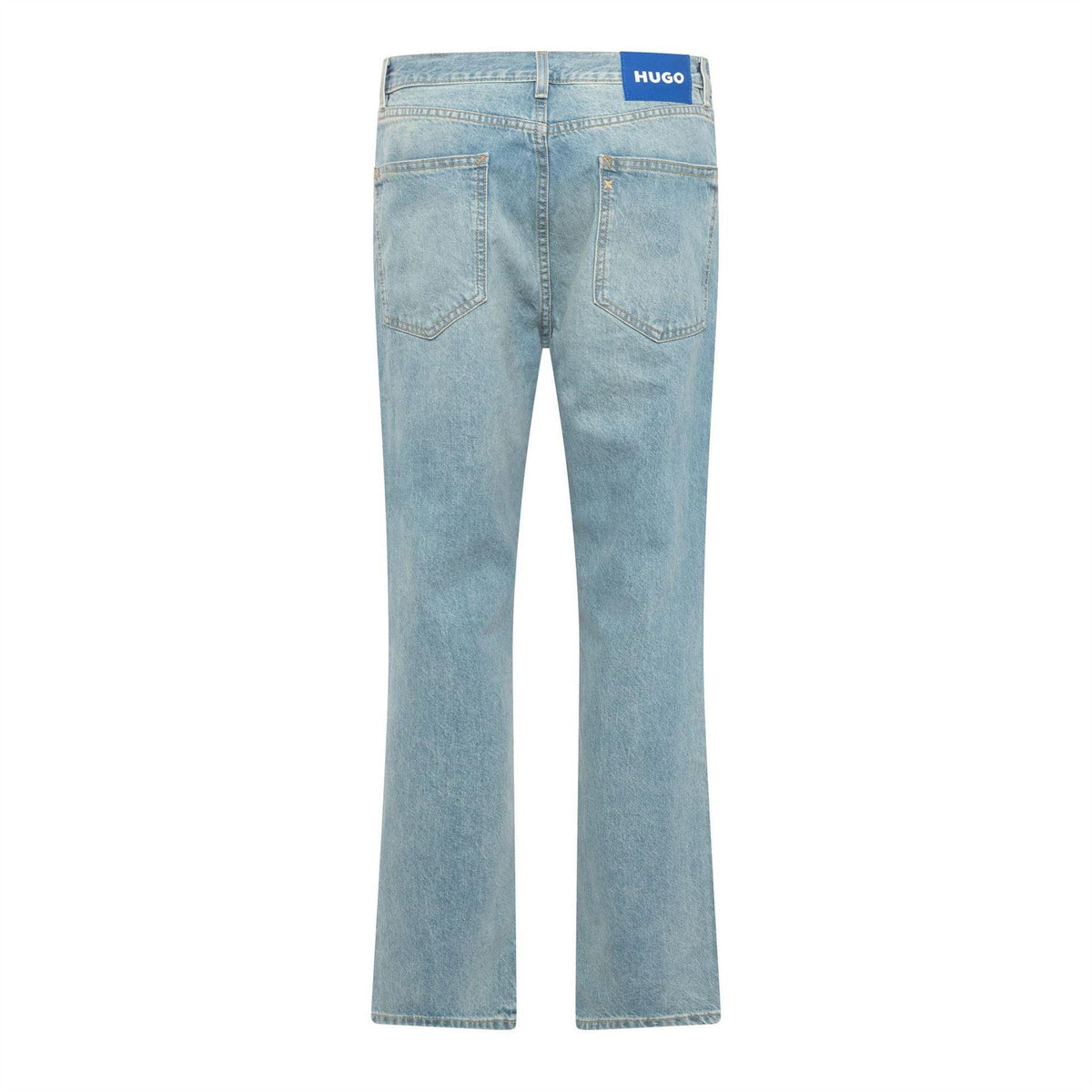 Turquoise-Aqua - Back - Hugo Mens Jonah Faded Jeans