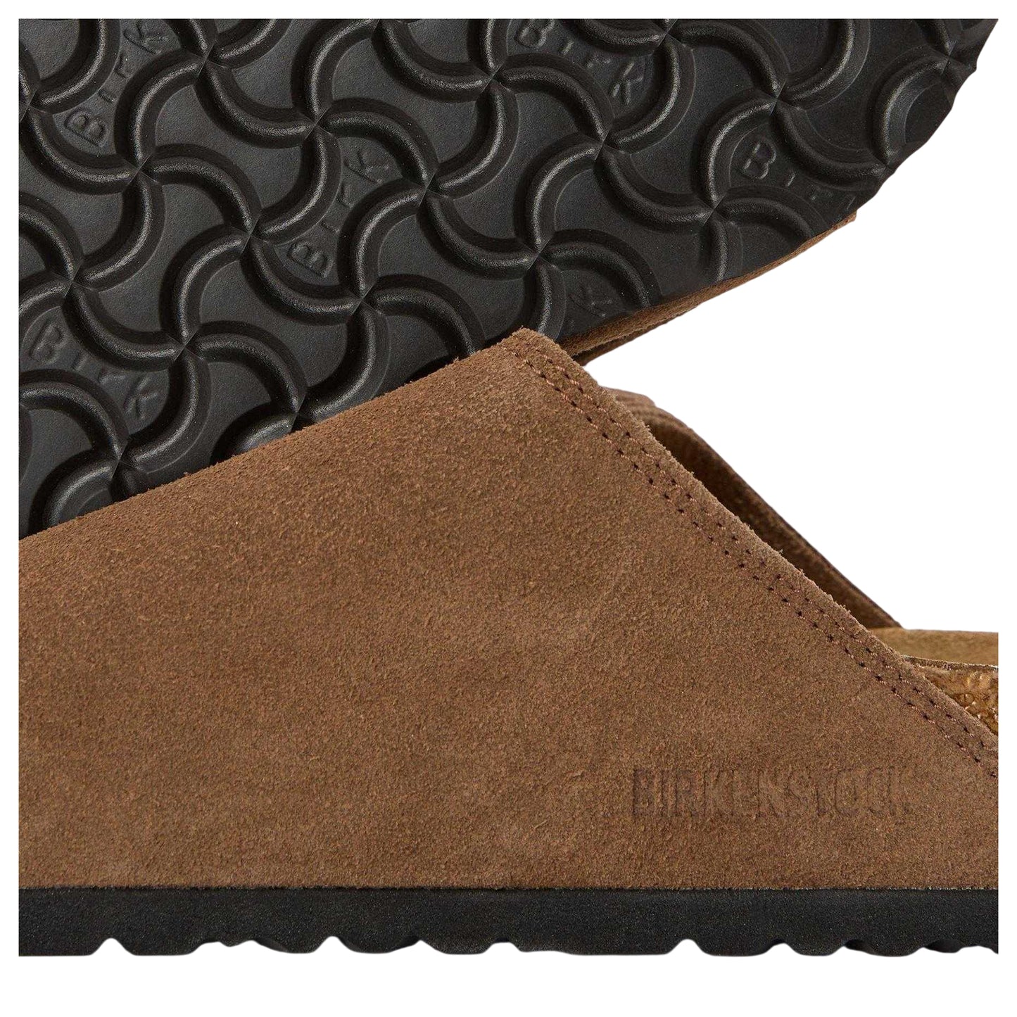 Tea - Side - Birkenstock Mens Minimalist Suede Sandals
