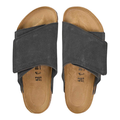 Charcoal - Lifestyle - Birkenstock Mens Minimalist Suede Sandals