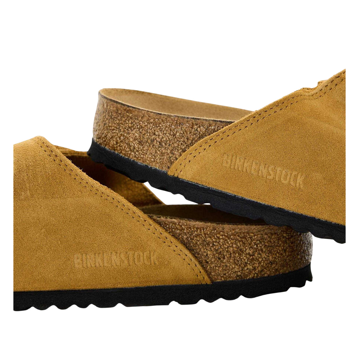 Cork - Side - Birkenstock Mens Minimalist Suede Sandals