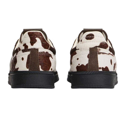 Dark Coffee - Back - Tommy Jeans Womens-Ladies Greenwich Cow Print Leather Trainers