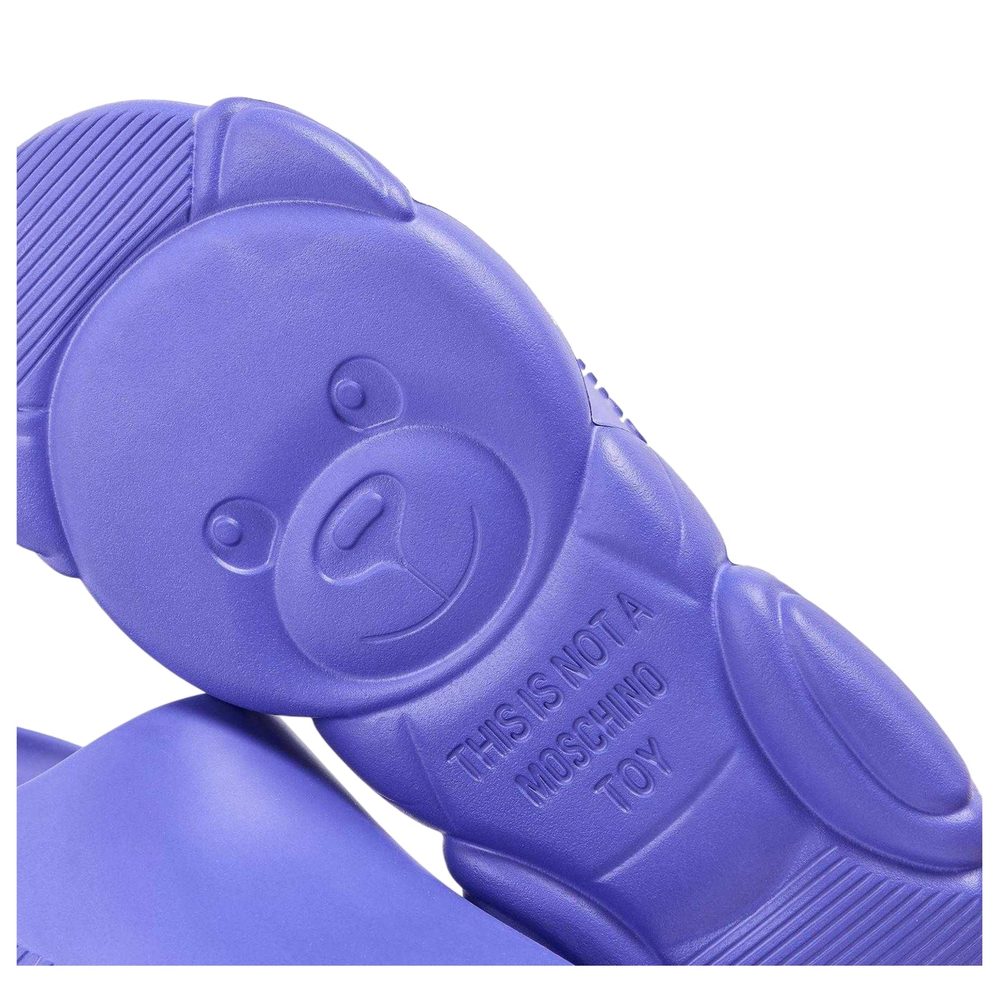 Purple - Side - Moschino Mens Flat Sliders