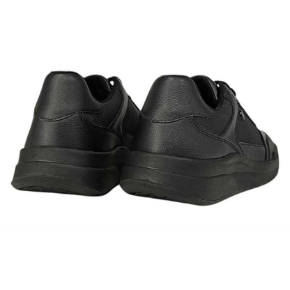 Black - Back - Pretty Green Mens Welwyn Moc Toe Trainers