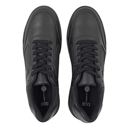 Black - Lifestyle - Pretty Green Mens Welwyn Moc Toe Trainers