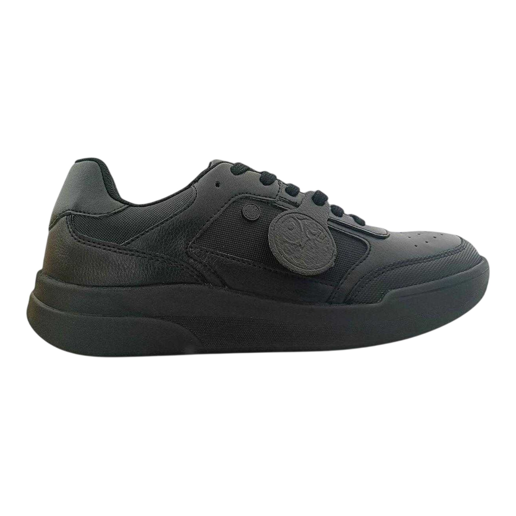 Black - Front - Pretty Green Mens Welwyn Moc Toe Trainers