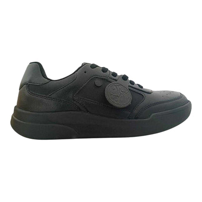 Black - Front - Pretty Green Mens Welwyn Moc Toe Trainers