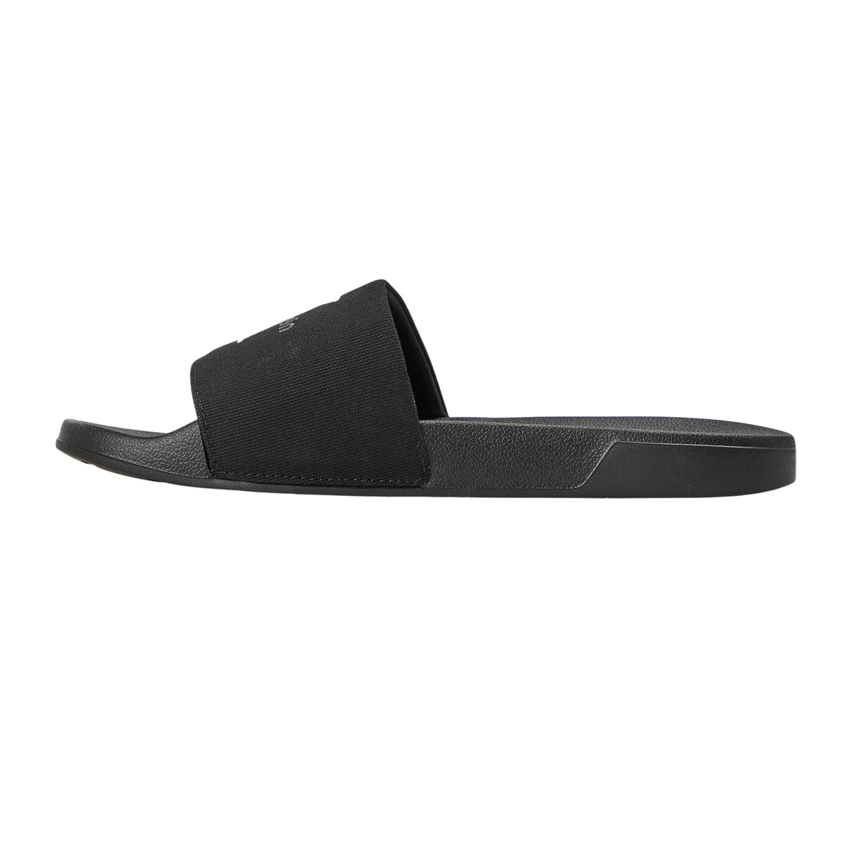 Triple Black - Back - Calvin Klein Womens-Ladies Embroidered Logo Sliders
