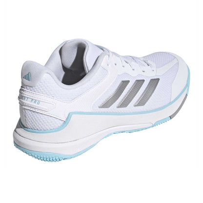 White-Grey - Back - Adidas Womens-Ladies Netcourt Pro Trainers