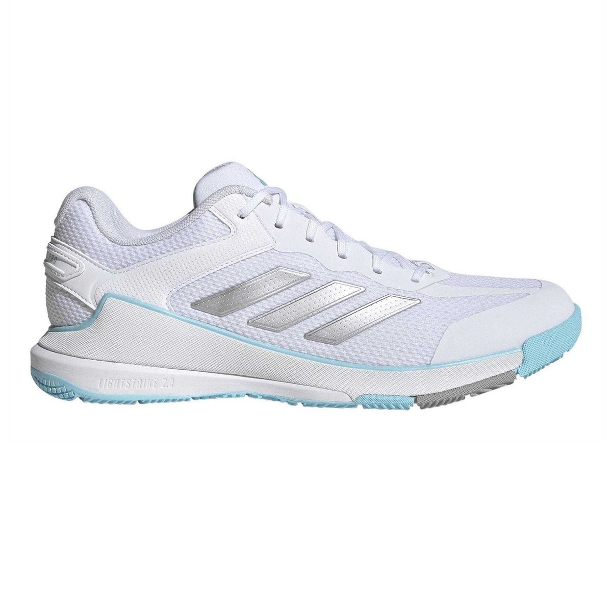 White-Grey - Front - Adidas Womens-Ladies Netcourt Pro Trainers