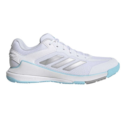 White-Grey - Front - Adidas Womens-Ladies Netcourt Pro Trainers