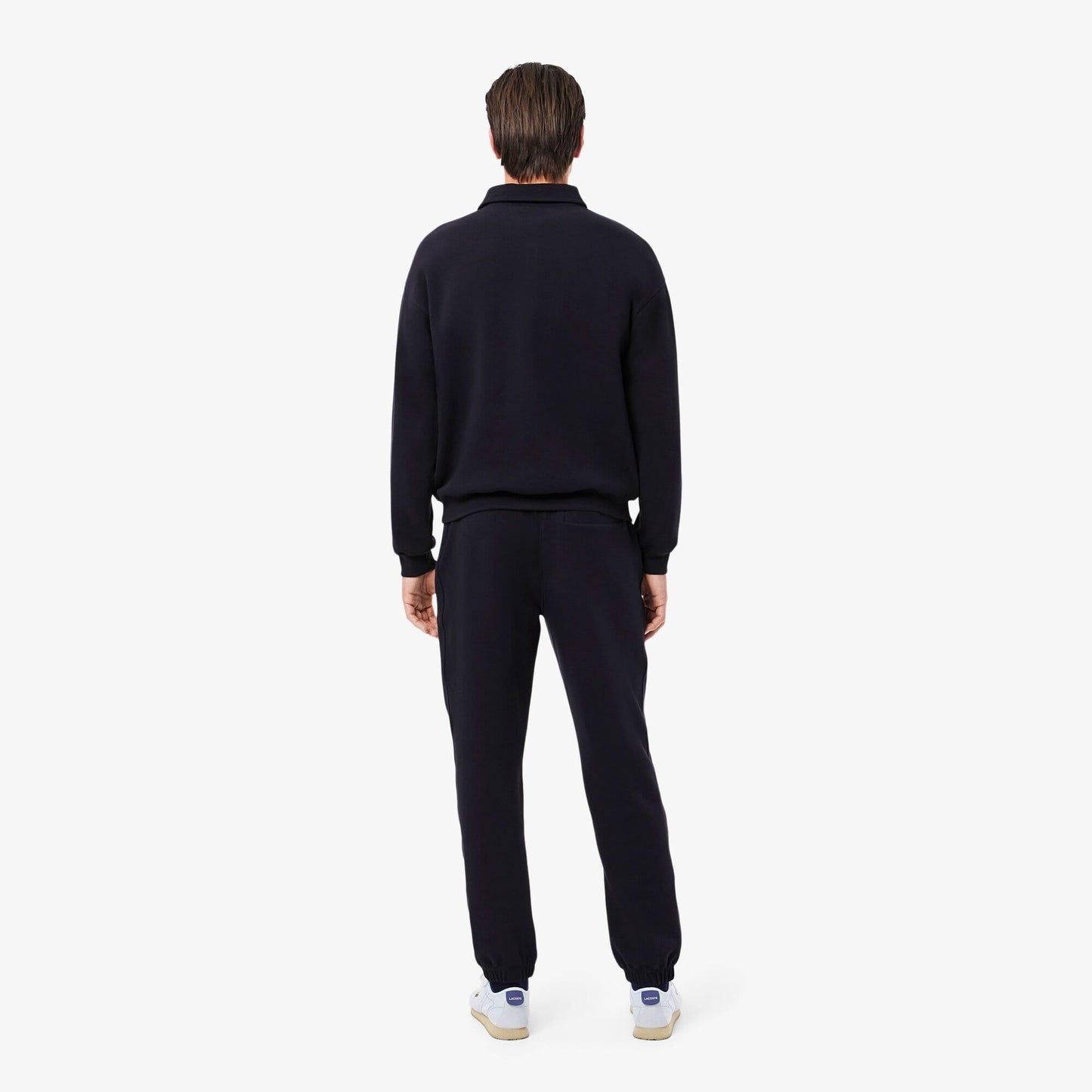 Blue - Side - Lacoste Mens Pique Regular Jogging Bottoms