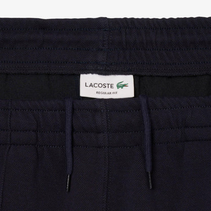 Blue - Close up - Lacoste Mens Pique Regular Jogging Bottoms