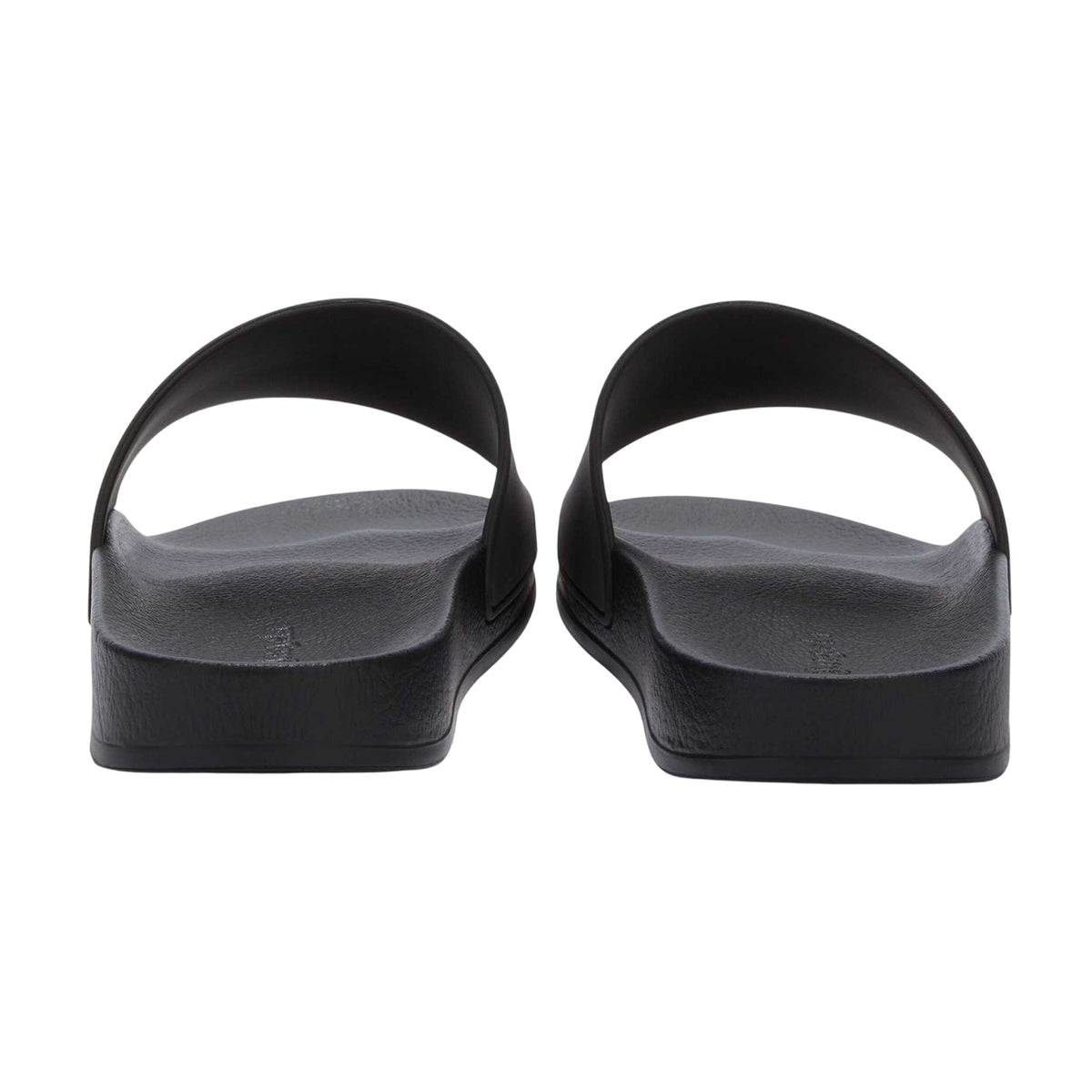 Black - Back - Palm Angels Mens Flat Sliders