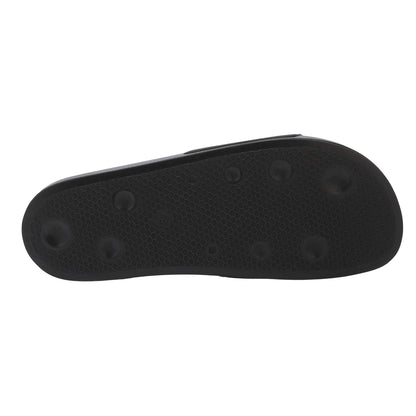 Black - Side - Palm Angels Mens Flat Sliders
