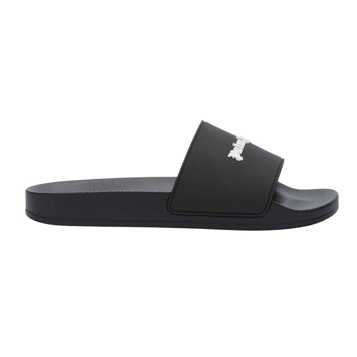 Black - Front - Palm Angels Mens Flat Sliders