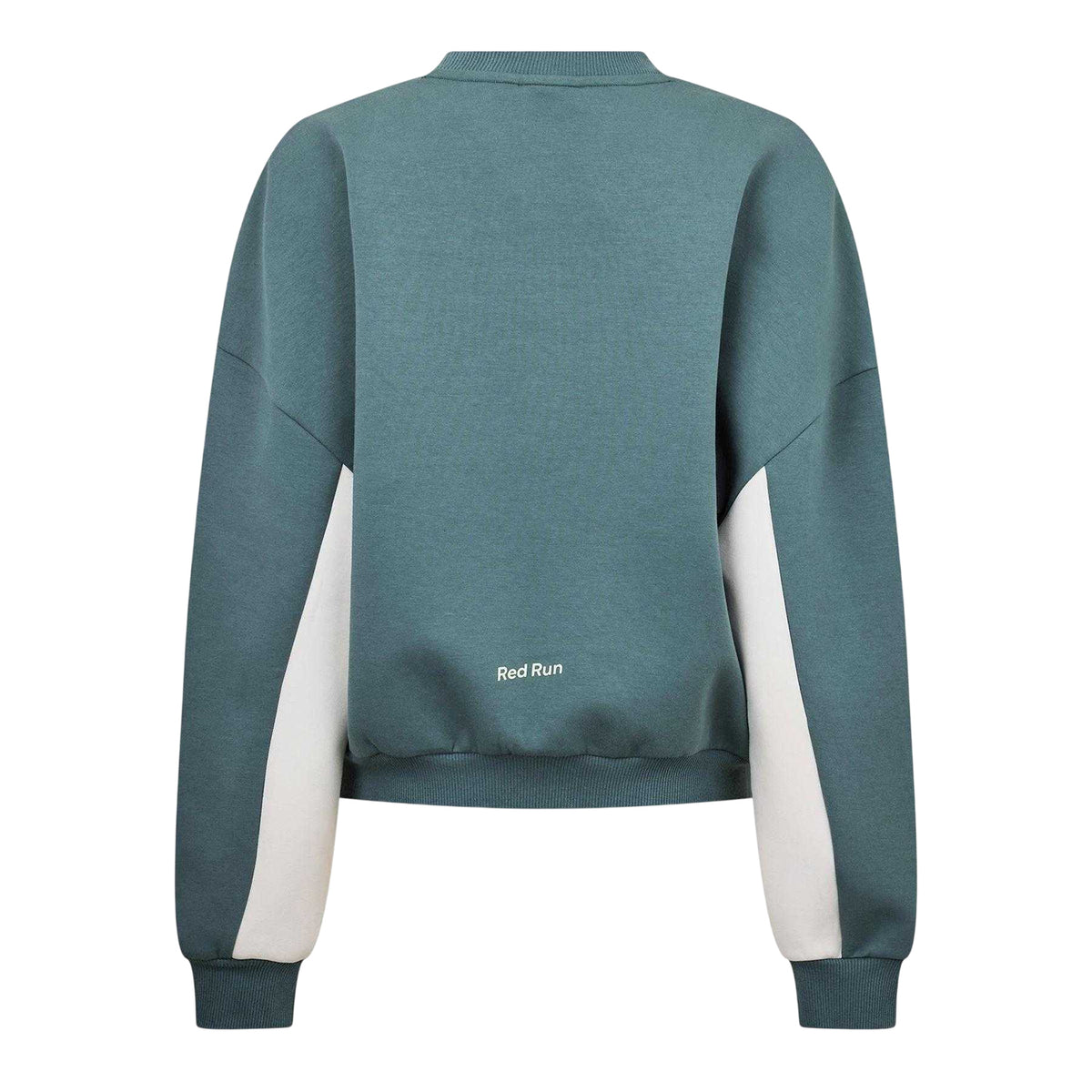 Green - Back - Red Run Womens-Ladies Skyline Relaxed Fit Crop Sweatshirt