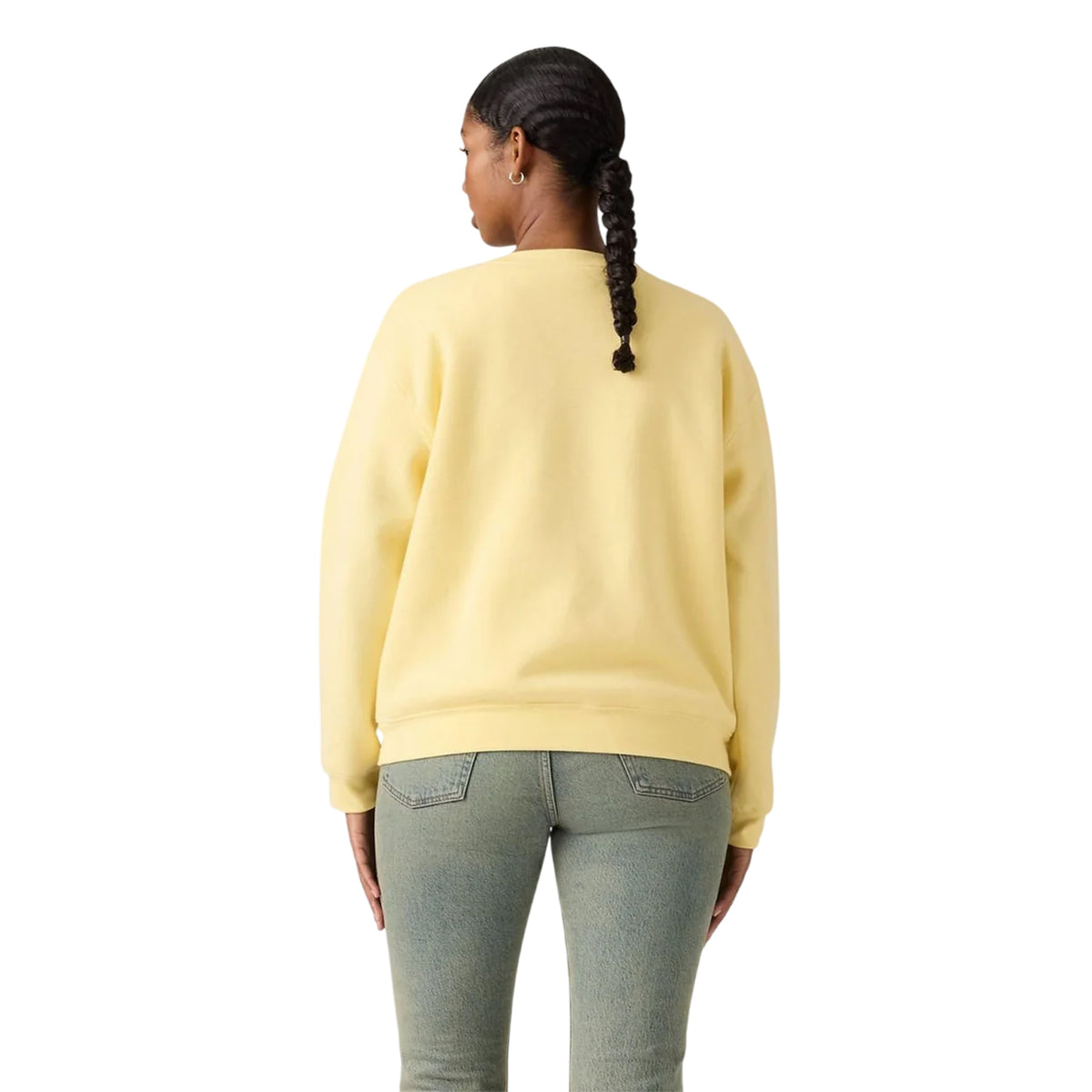 French Vanilla - Back - Levis Womens-Ladies Logo Boxy Sweatshirt