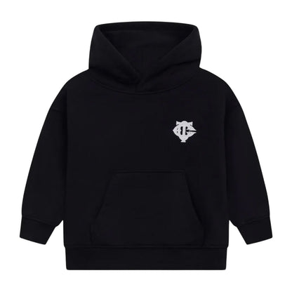 Black - Front - Couture Club Childrens-Kids Kangaroo Pocket Regular Hoodie