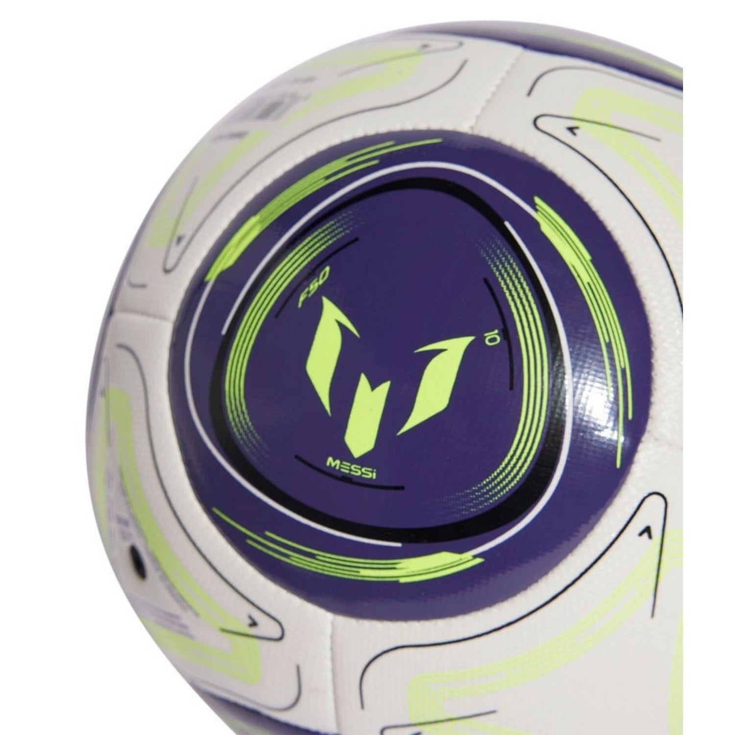Blue-White-Green - Side - Adidas Lionel Messi Mini Football