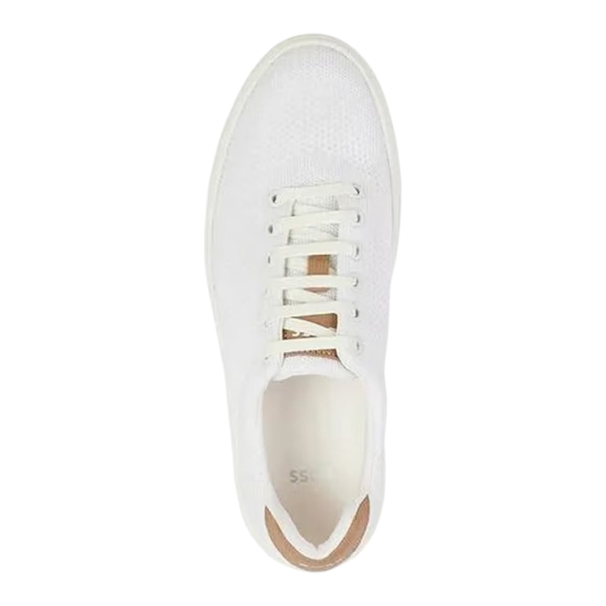 White - Side - Boss Womens-Ladies Katie Low Cut Trainers