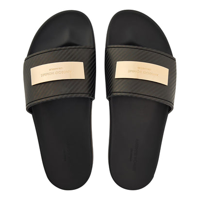 Black - Side - Android Homme Mens Sliders