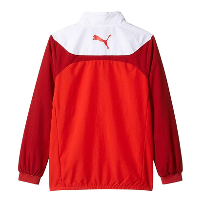 Red - Back - Puma Boys Esito Colour Block Lightweight Jacket