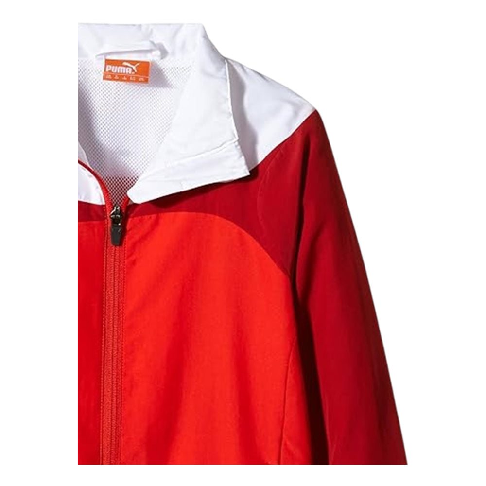Red - Side - Puma Boys Esito Colour Block Lightweight Jacket