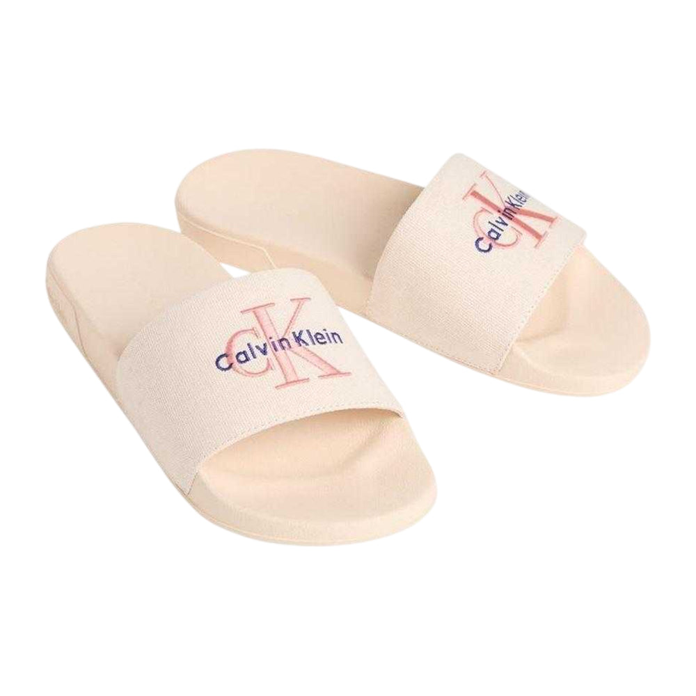 Calico - Side - Calvin Klein Womens-Ladies Pool Sliders