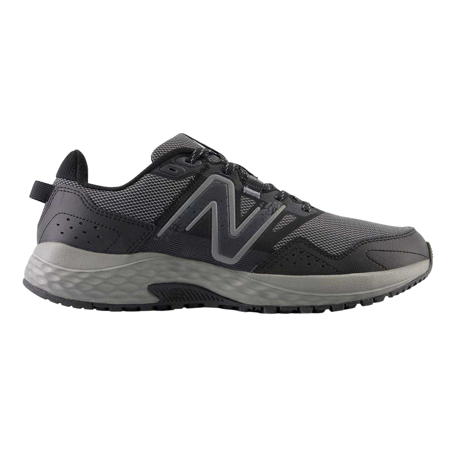 Triple Black - Front - New Balance Mens 410 V8 Trail Trainers
