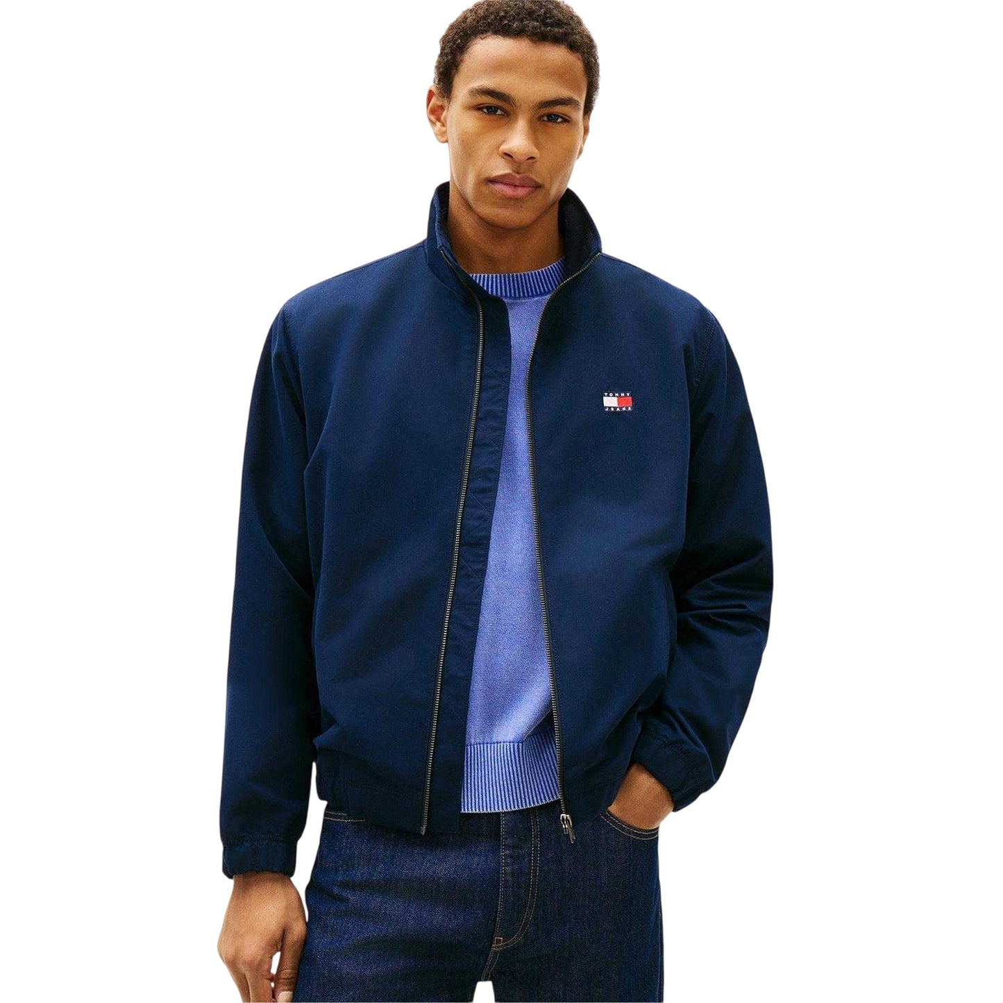 Night Navy - Back - Tommy Jeans Mens Harrington Jacket