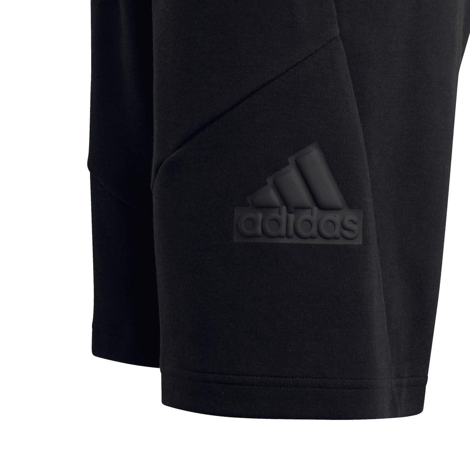 Black - Side - Adidas Childrens-Kids Future Icon Logo Shorts