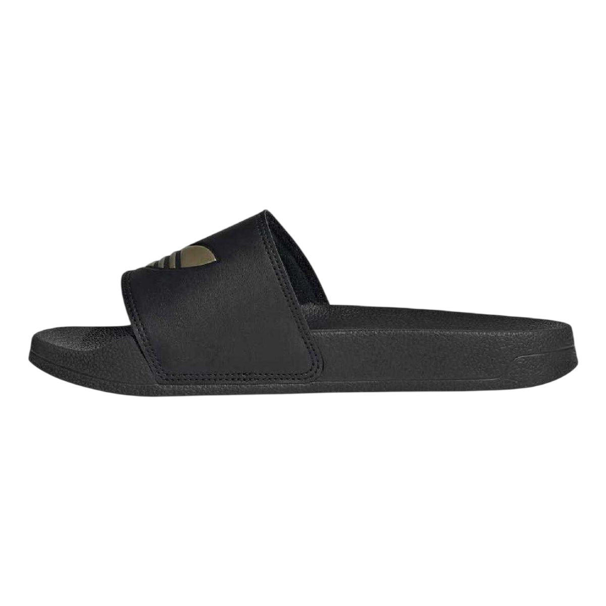 Core Black - Back - Adidas Womens-Ladies Adilette Lite Trefoil Regular Slides