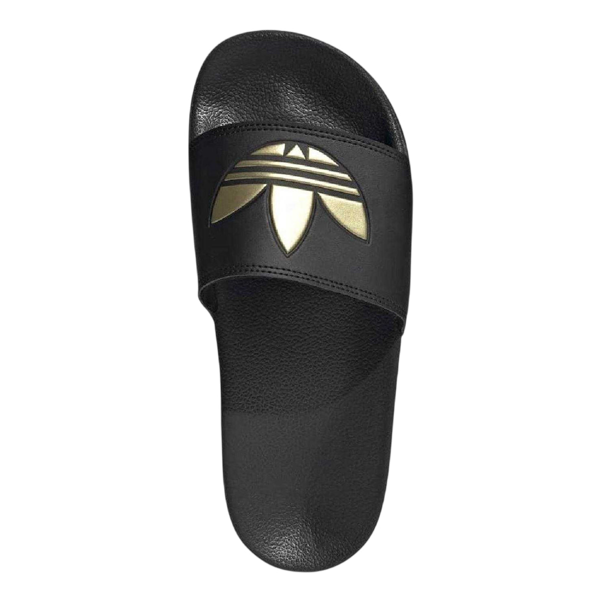 Core Black - Side - Adidas Womens-Ladies Adilette Lite Trefoil Regular Slides