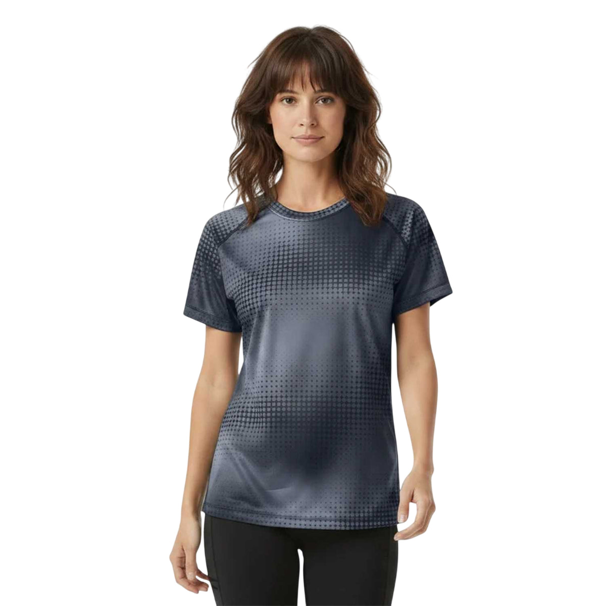 Black Camo - Side - Newline Womens-Ladies All-Over Print T-Shirt